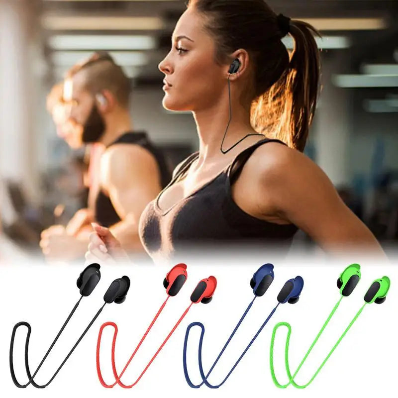 Anti-Lost Silicone Earphone Rope Holder Cable For BOSE Quiet Comfort Earbuds II Wireless Blue tooth Headphone Neck Strap Cord
