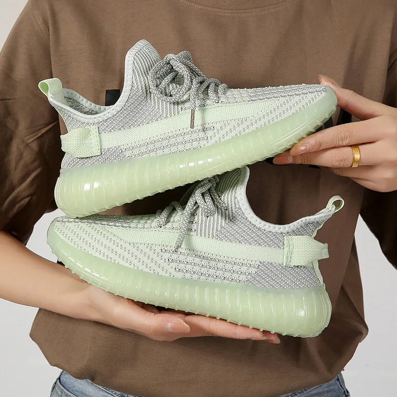 Women's Coconut Shoes 2025 Summer Styles Sneakers Breathable Mesh Shoes Women Fly Weaving Casual Shoes Soft Sole Casual Shoes