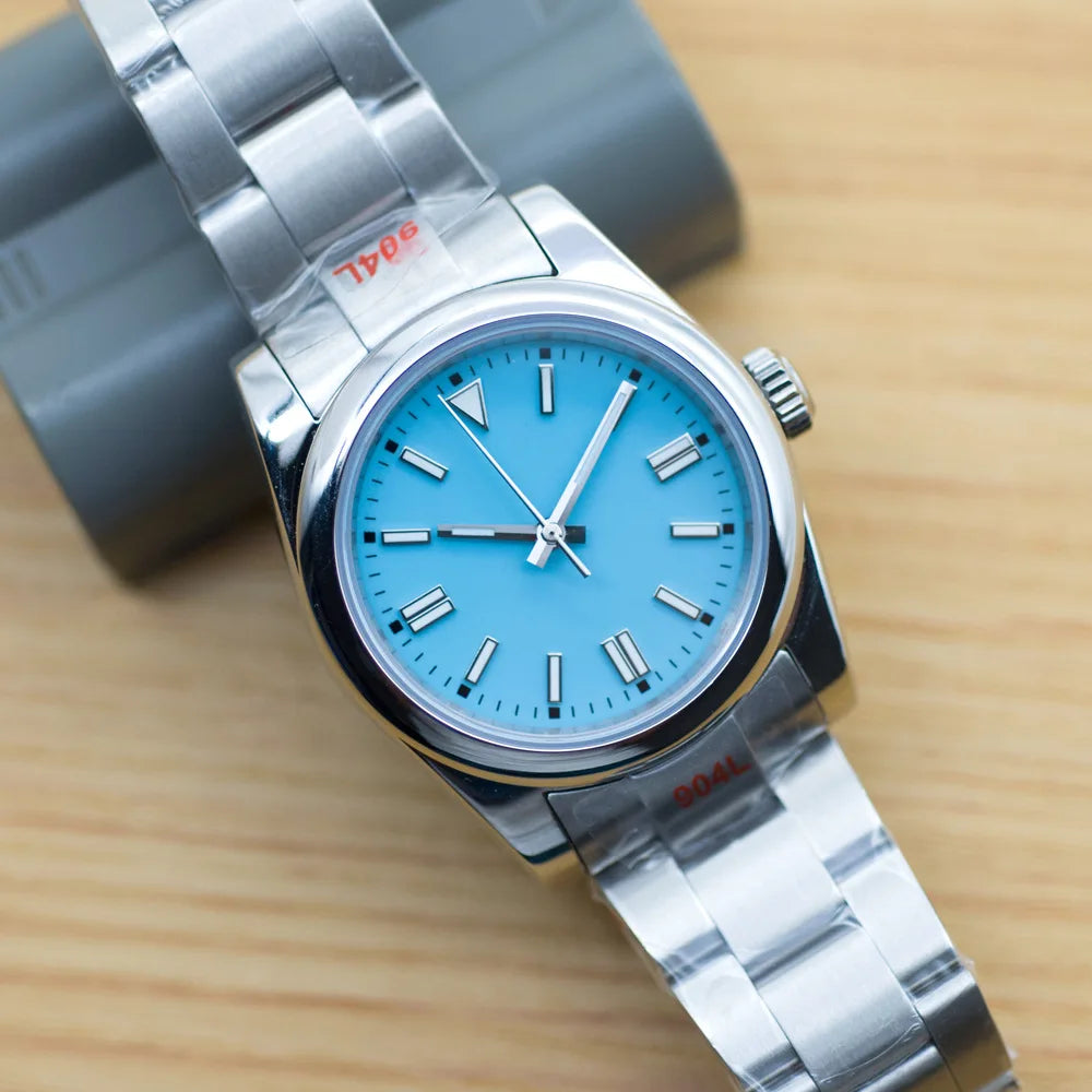36mm/40mm Men clock Sterile Dial NH35 Automatic Mechanical relogio masculino Sapphire Glass Luminous waterproof wristwatch