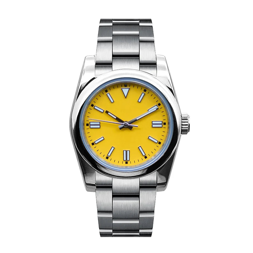 36mm/40mm Men clock Sterile Dial NH35 Automatic Mechanical relogio masculino Sapphire Glass Luminous waterproof wristwatch
