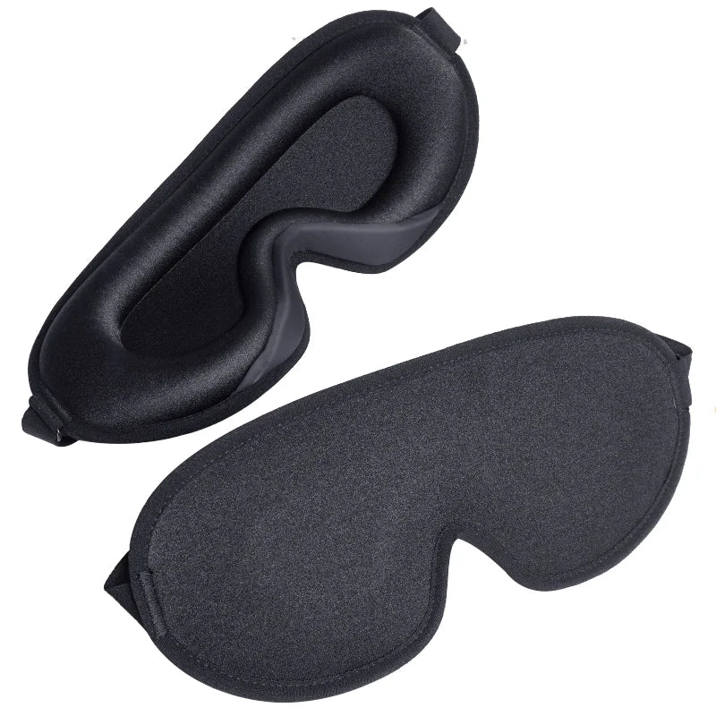 3D Sleep Mask for Men Women Soft Smooth Sleep Mask For Eyes,100% Blockout Light Eye Mask Travel Shade Cover Rest Relax Sleeping