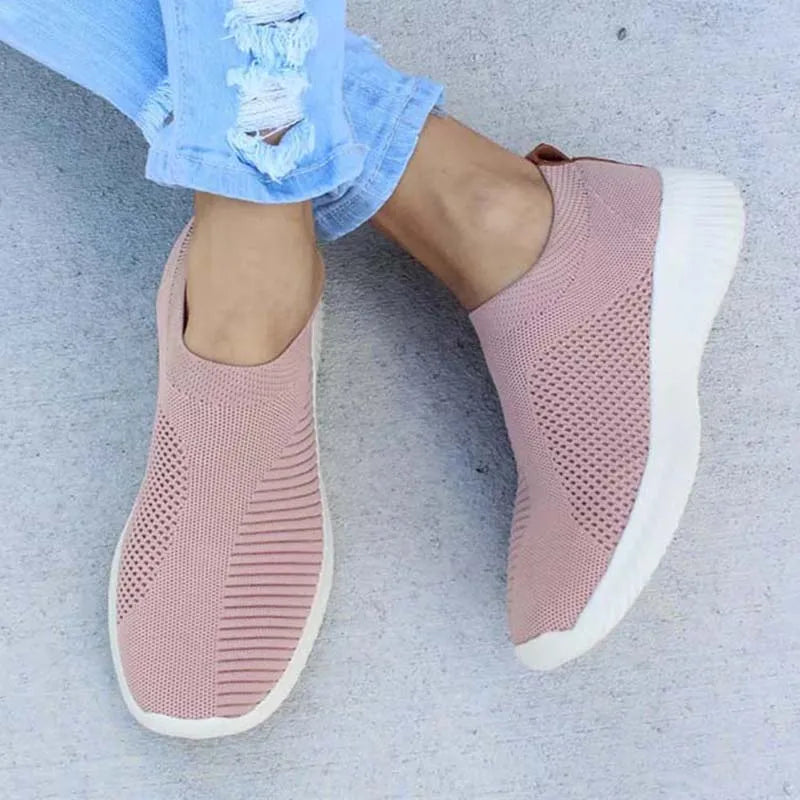 Fashion Sneaker Woman Platform Woman Shoes Walking Sneakers For Women Slip On Sock Shoes Soft Women's Sneakers Zapatos De Mujer