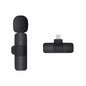 2.4G Wireless Lavalier Microphone Portable Audio Video Recording Mini Mic for iPhone Android Live Broadcast Gaming Phone Mic