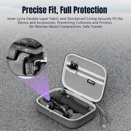 Carrying Case for DJI Osmo Mobile 7/7 Pro Shockproof Portable Storage Bag Splashproof Travel Case Handheld Gimbal Portable Bag