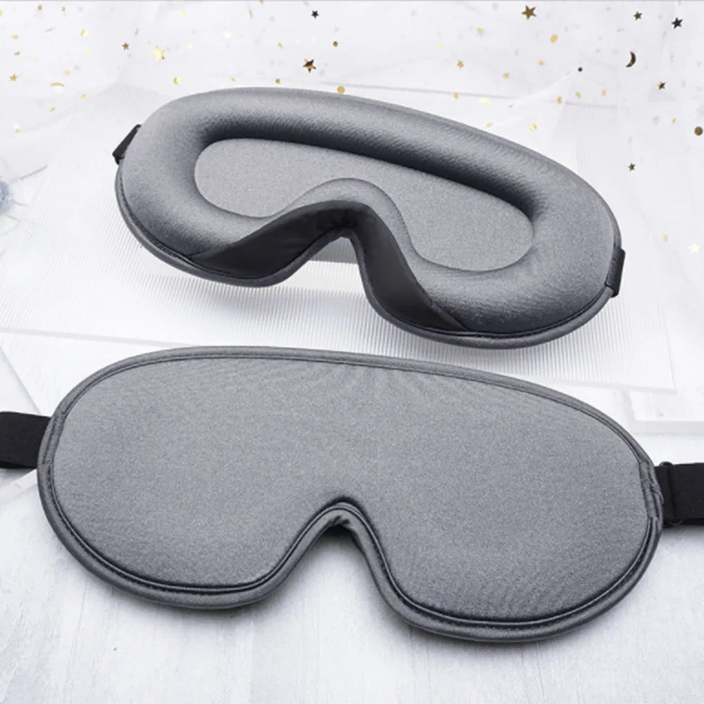 3D Sleep Mask for Men Women Soft Smooth Sleep Mask For Eyes,100% Blockout Light Eye Mask Travel Shade Cover Rest Relax Sleeping