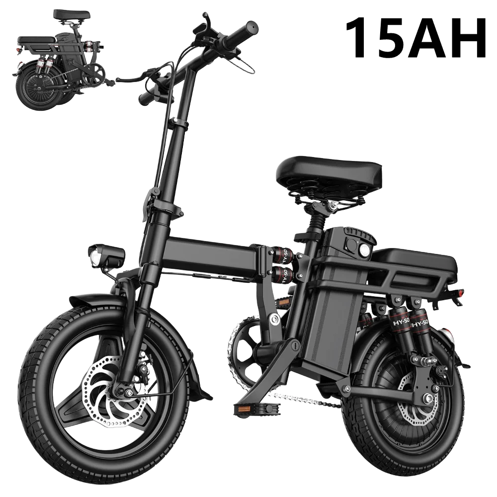 Mini Foldable Electric Bike For Adults, 48V 20AH/15AH/10Ah Battery, Ebikes For Men, 500W Motor, 14'' Folding Electric Bicycles