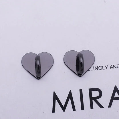 1/5PCS 2/2.4/2.5CM Cute Adhesive Metal Heart Sun Bow Phone Charm Holder Sticking Hooks Phone Case Finger Ring Buckle Accessory