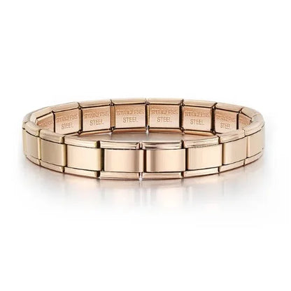 Fashion Sliver Bangle Bracelet Width Italian Elastic Charm Bracelet Simple Design Men Women DIY New Style Jewelry Gifts