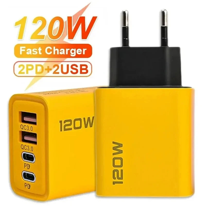 Total 2A USB Type C Charger 4 Port Fast Charging USB Phone Charger Adapter For iPhone Samsung Xiaomi Quick Charge Wall Charger