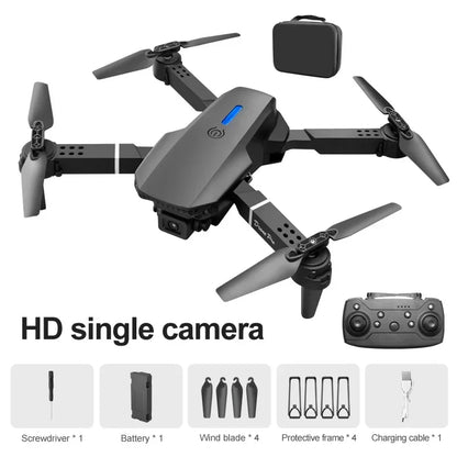 Mini E99Pro Foldable RC Helicopter 5G WiFi FPV 4K Dual HD Camera Drone with Height Hold Wide Angle Professional
