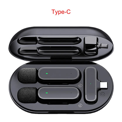 For Xiaomi Mijia Wireless HD Radio Live Microphone Noise Cancel Dual Mic 20 Meters for Mobile Phone Tiktok Short Video Recording