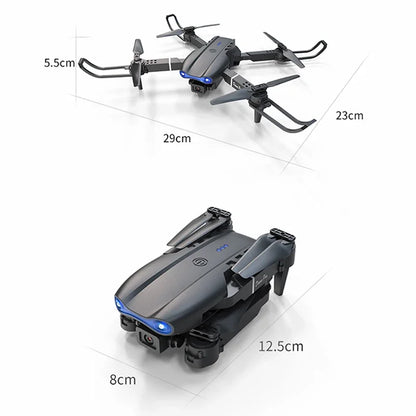 Mini E99Pro Foldable RC Helicopter 5G WiFi FPV 4K Dual HD Camera Drone with Height Hold Wide Angle Professional