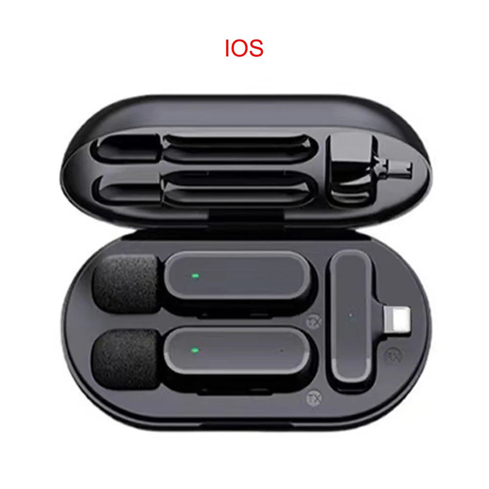 For Xiaomi Mijia Wireless HD Radio Live Microphone Noise Cancel Dual Mic 20 Meters for Mobile Phone Tiktok Short Video Recording