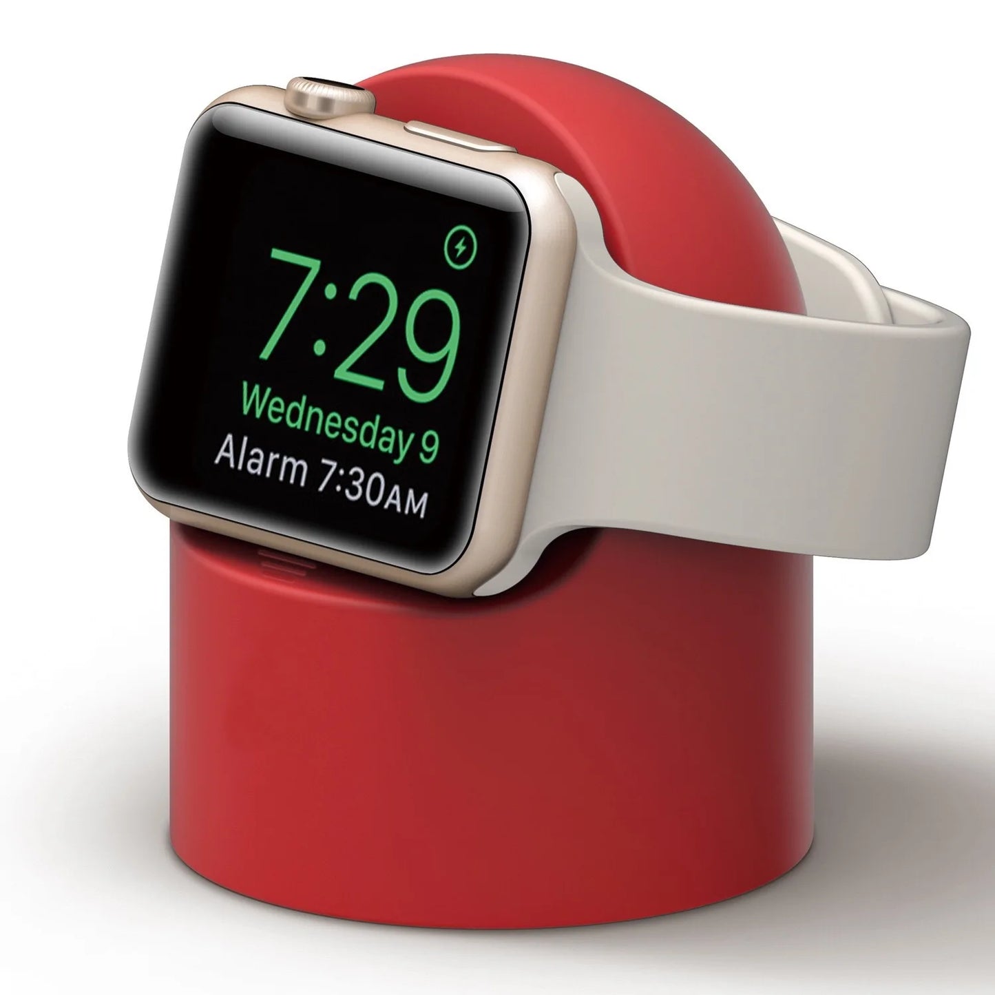 Charger Stand For Apple Watch Series 9 8 7 SE 6 5 3 Ultra1 2 49mm 45mm 44mm 42mm 41mm 40mm 38mm Durable Silicone Nightstand Mode