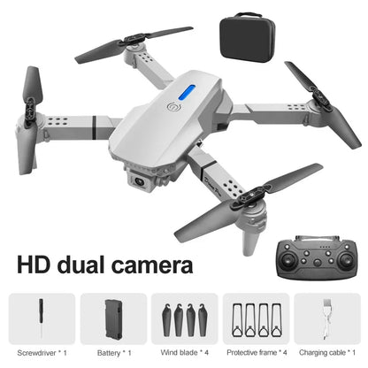 Mini E99Pro Foldable RC Helicopter 5G WiFi FPV 4K Dual HD Camera Drone with Height Hold Wide Angle Professional