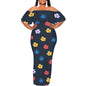 Women's Fashion 2025 Spring/Summer New Customized Casual Loose Swing Collar Printed Butterfly Beach Dress