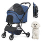 Pet Trolley jogging stroller  Pet Strollers for Small Medium Dogs Cat  Foldable Travel Pet Gear Stroller Car Dog