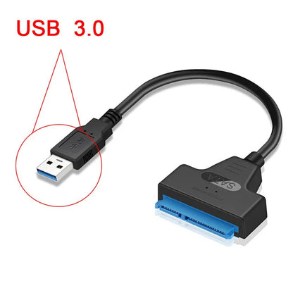 High-Speed USB 3.0 to SATA Cable for 2.5 Inch External HDD/SSD Hard Drives Transfer Data Up to 5Gbps Type-C to SATA For PS4/PS3