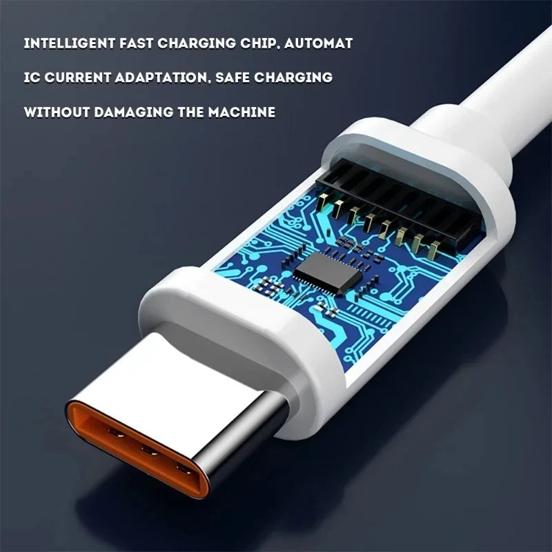 NNBILI 6A 1-2PCS 100W USB C Cable For Samsung Ultra Huawei P30 Pro Xiaomi Redmi Oneplus Fast Charging Charger Cable Accessories