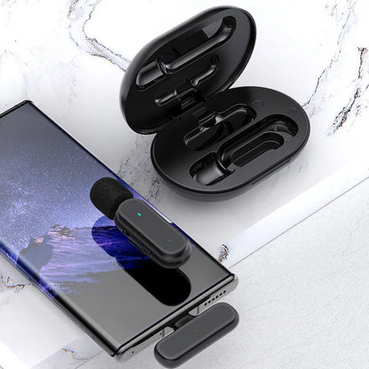 For Xiaomi Mijia Wireless HD Radio Live Microphone Noise Cancel Dual Mic 20 Meters for Mobile Phone Tiktok Short Video Recording