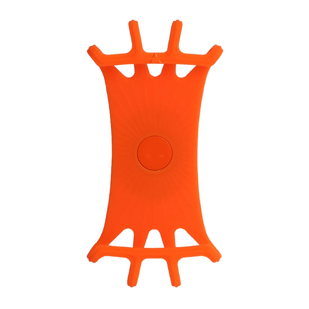Universal Bicycle Mobile Phone Holder 360 Rotating Silicone Bike GPS Clip Mount Baby Stroller Stand Motorcycle Handlebar Bracket