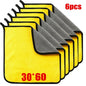 1/2/6pcs Microfiber Cleaning Towel Car Cleaning Cloths Professional Detailing Car Drying Microfiber Towel Wash Towel motorcycle