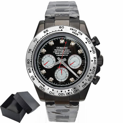 Luxury Sports VK63 Quartz Watch Sapphire Glass 316L stainless steel waterproof for men's custom watches with VK63 watch movement