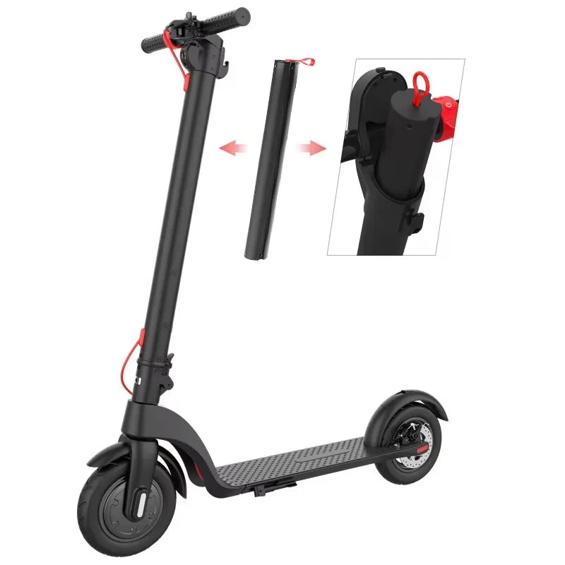 350W 25KM/H Fast Folding Kick Scooters X7 X8 Foldable Electric Scooter Two Wheels Motor Removable Battery E Scooter for Adult