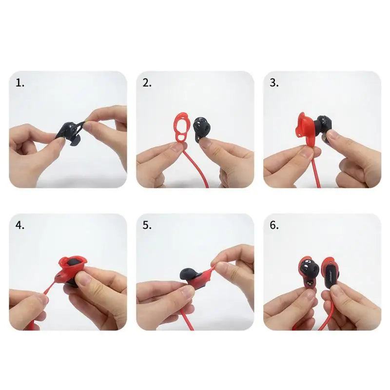 Anti-Lost Silicone Earphone Rope Holder Cable For BOSE Quiet Comfort Earbuds II Wireless Blue tooth Headphone Neck Strap Cord