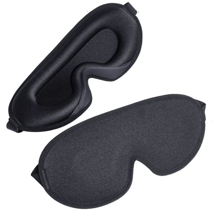 3D Sleep Mask for Men Women Soft Smooth Sleep Mask For Eyes,100% Blockout Light Eye Mask Travel Shade Cover Rest Relax Sleeping