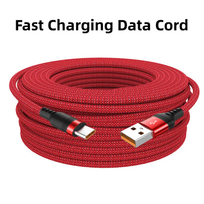USB TYPE C Fast Charge Cable LIGHTNING 3m 5 Meters USB C Android Micro USB Extend Charging Cable for iPhone 14 Xiaomi OnePlus