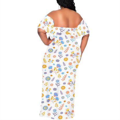 Women's Fashion 2025 Spring/Summer New Customized Casual Loose Swing Collar Printed Butterfly Beach Dress