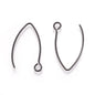 100/200Pcs Stainless Steel Earring Hooks Ear Wire V Shape Big Circle Wire Earrings for DIY Earring Jewelry Making Accessories