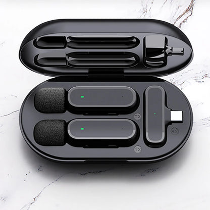 For Xiaomi Mijia Wireless HD Radio Live Microphone Noise Cancel Dual Mic 20 Meters for Mobile Phone Tiktok Short Video Recording