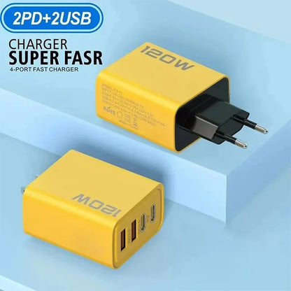 Total 2A USB Type C Charger 4 Port Fast Charging USB Phone Charger Adapter For iPhone Samsung Xiaomi Quick Charge Wall Charger